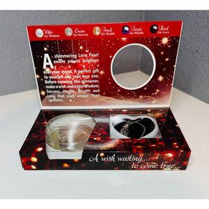 Love Pearl Necklace Gift Set with Real Pearl Oyster & Snowman Pendant